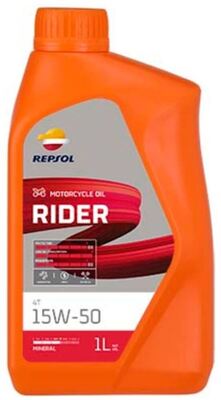 Repsol Moto Rider 4T 15W-50 1L Mineraali