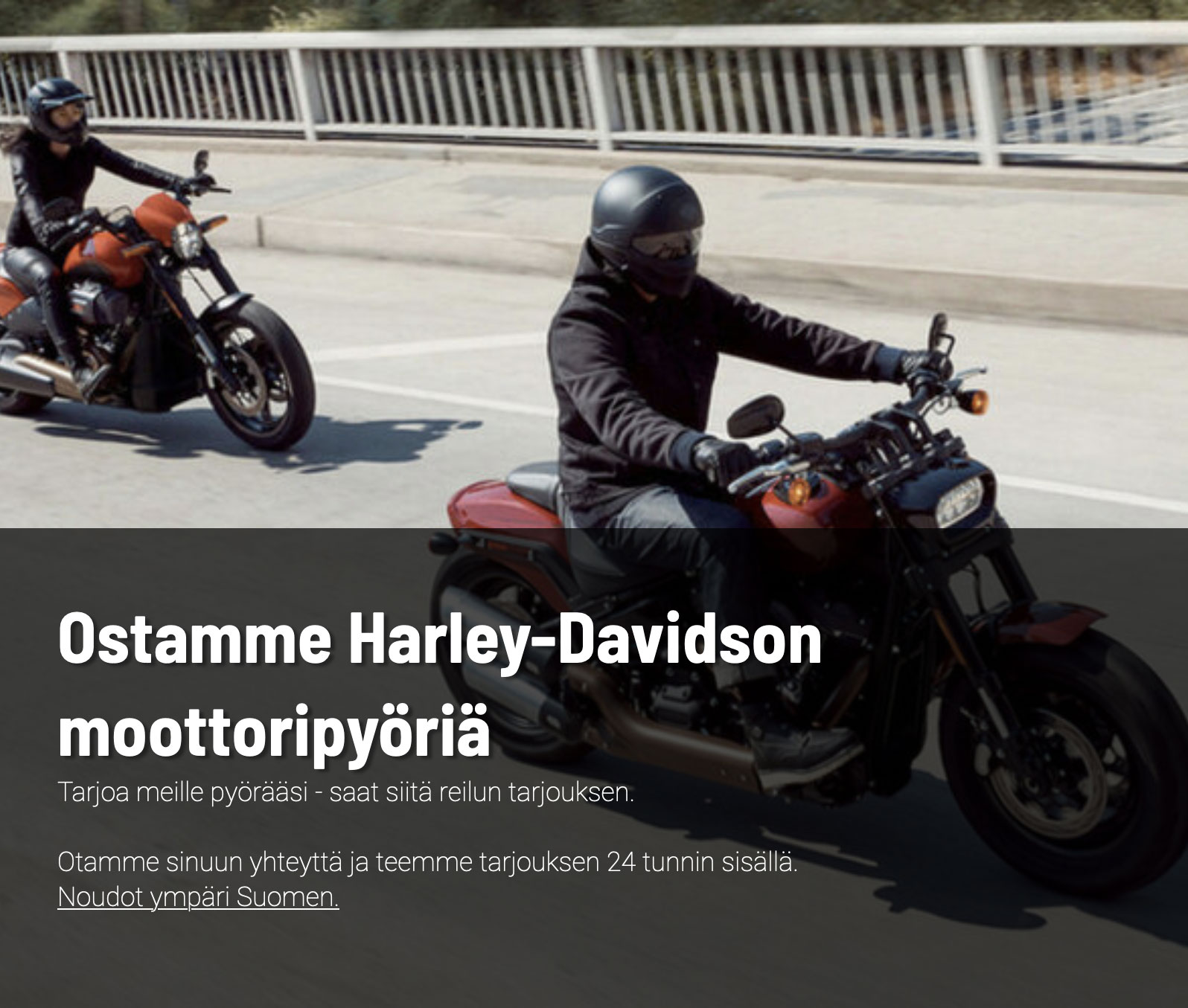 Ostamme Harley-Davison moottoripyöriä