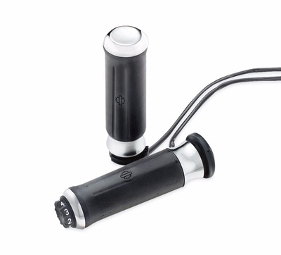 Contoured Chrome and Rubber Heated Hand Grips