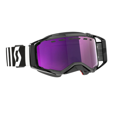 Scott Goggle Prospect Snow Cross racing black/white enhancer purple chrome
