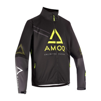 AMOQ Apex Racing Takki Musta/Harmaa/Hivis