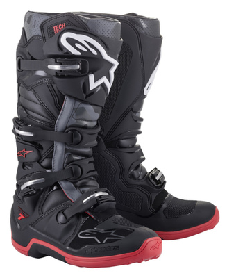 Alpinestars Saapas Tech 7 Musta/Harmaa/Punainen