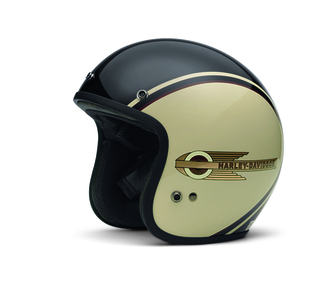 HELMET-3/4,FREEWAY,BLK/WHITE koko S