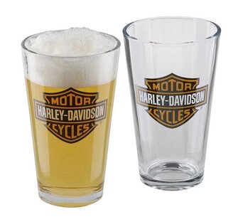 H-D BAR & SHIELD Pint Glass set