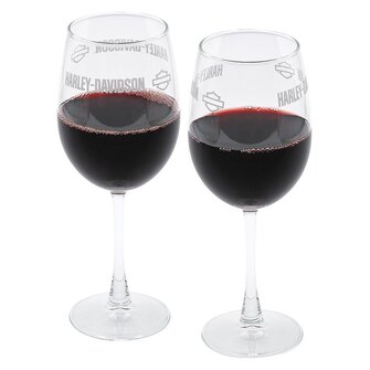 H-D WINE GLASS SET