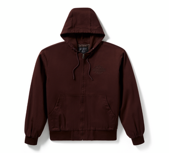 JACKET-WOVEN,BROWN