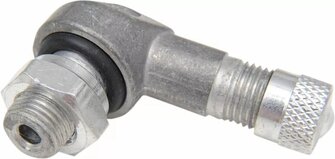 K&L 90° Kulma alumiiniventtiili hopea 8mm