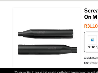 Screamin Eagle Street cannon slip on muflers 4,5 