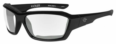 HD KICKER Clear lens / Gloss Black frame