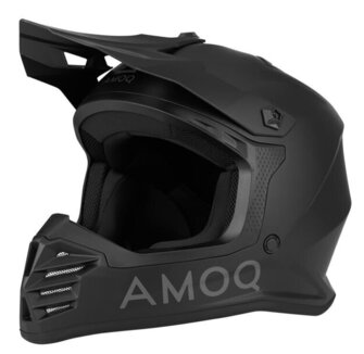 AMOQ Meteor V2 Junior MX kypärä Blackout