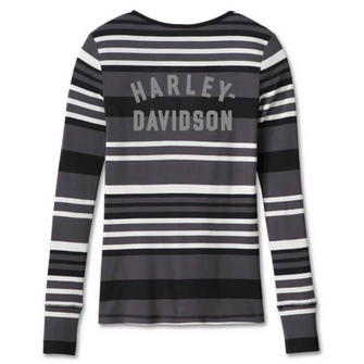 HENLEY-KNIT,BLACK STRIPE