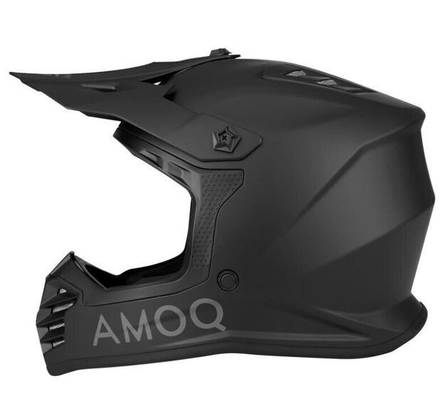 AMOQ Meteor V2 Junior MX kypärä Blackout