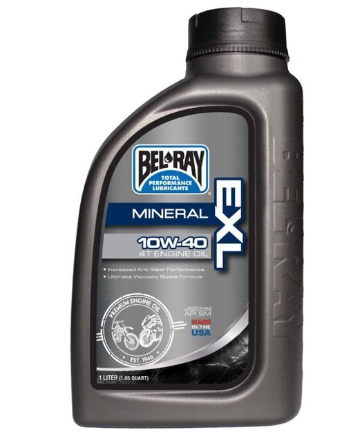 Bel-Ray EXL 10W-40 Mineral 4T Engine Oil 1L