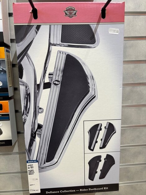 DEFIANCE RIDER FOOTBOARD KIT CHROME 50500640
