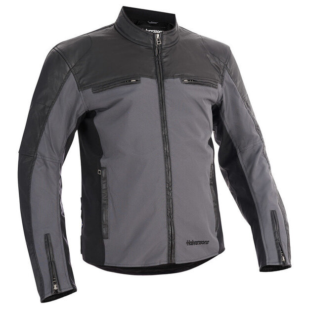 Halvarssons Tekstiilitakki Holmen Musta/harmaa