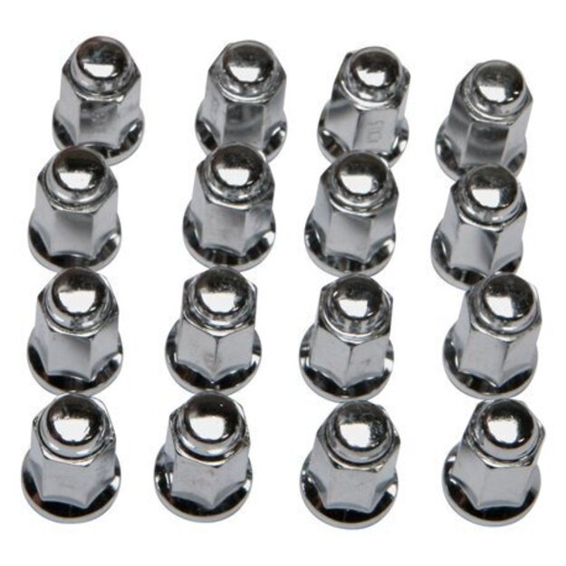 ITP Pyöränmutterisarja 3/8-24 60° kartio kromi 16 kpl