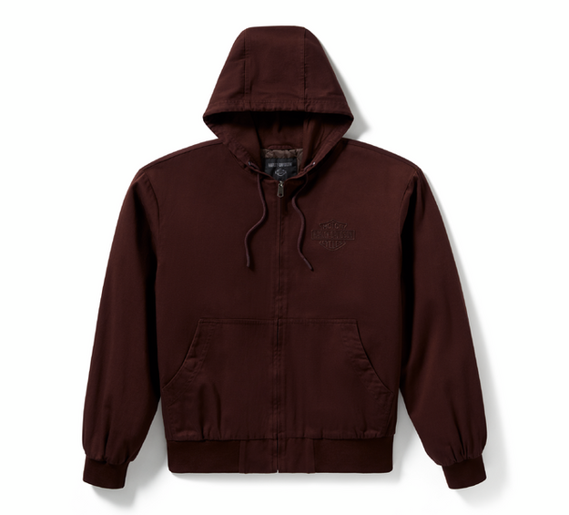 JACKET-WOVEN,BROWN