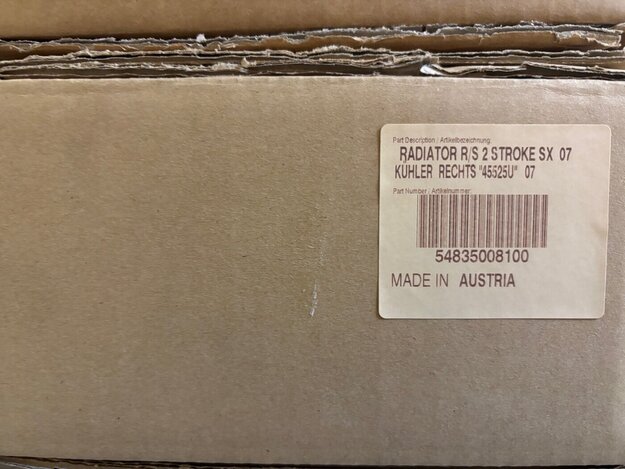 KTM RADIATOR R/S 2 STROKE SX 07, 54835008100